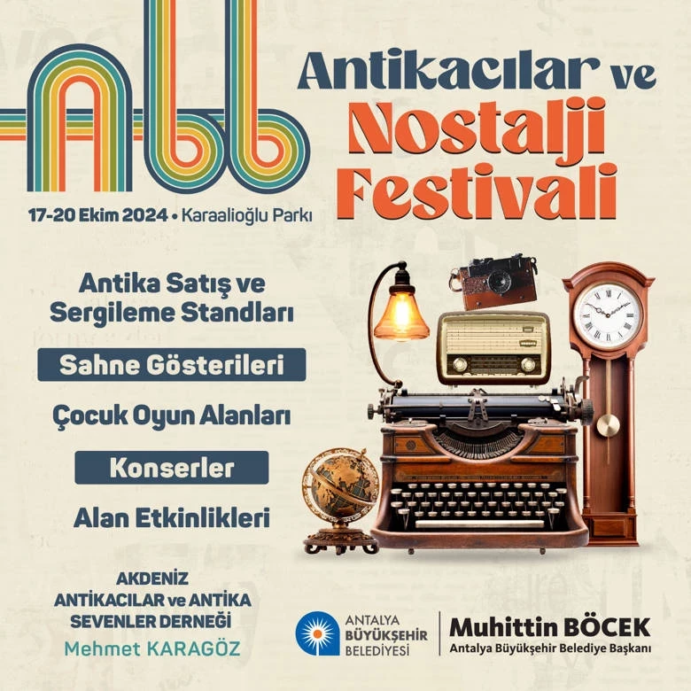 Antikacılar ve Nostalji Festivali 17 Ekim’de başlıyor