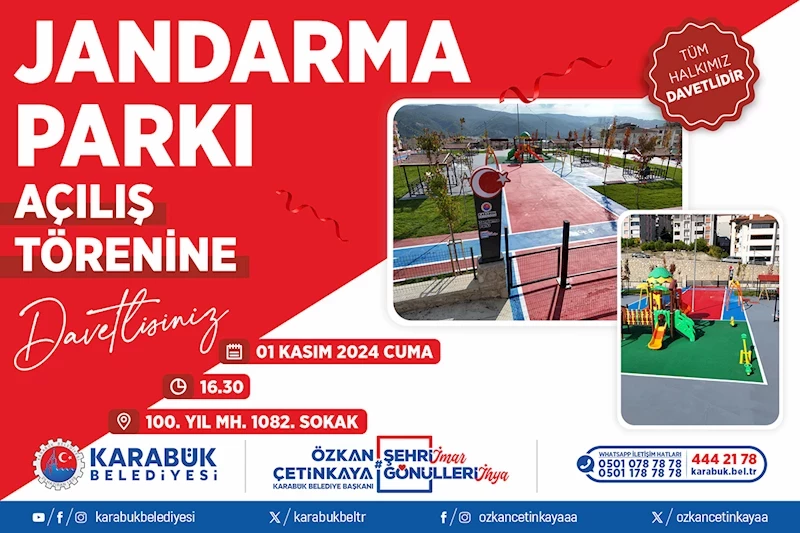 Jandarma Parkı Açılıyor