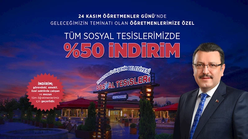 BÜYÜKŞEHİR’DEN ÖĞRETMENLERE ÖZEL İNDİRİM