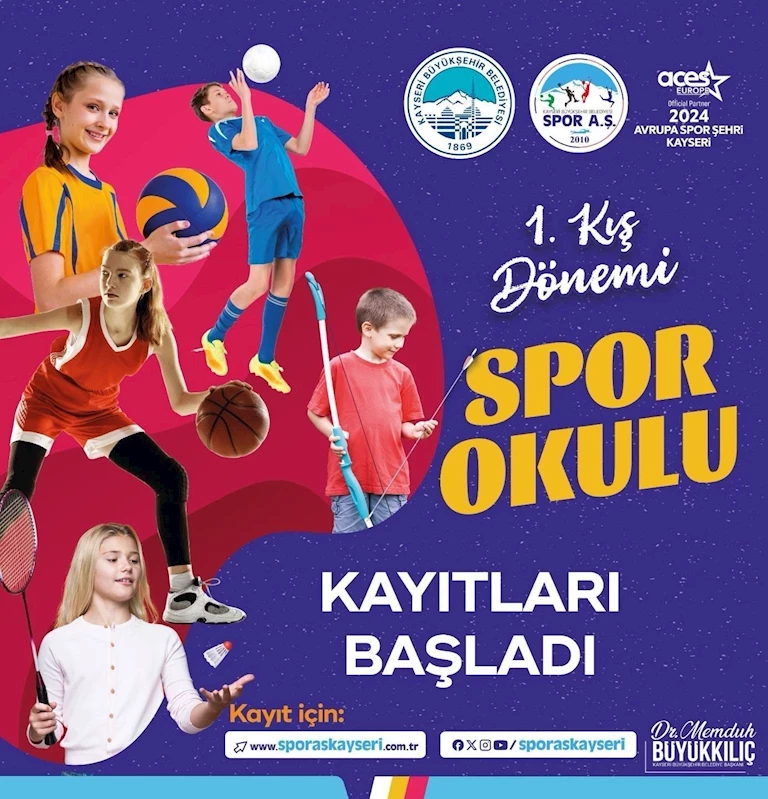 Sporcu Dostu Büyükşehir’in 1. Kış Dönemi Spor Okulları Kayıtları Başladı