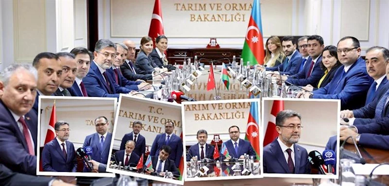 BAKAN YUMAKLI, AZERBAYCAN TARIM BAKANI MEMMEDOV İLE BİR ARAYA GELDİ