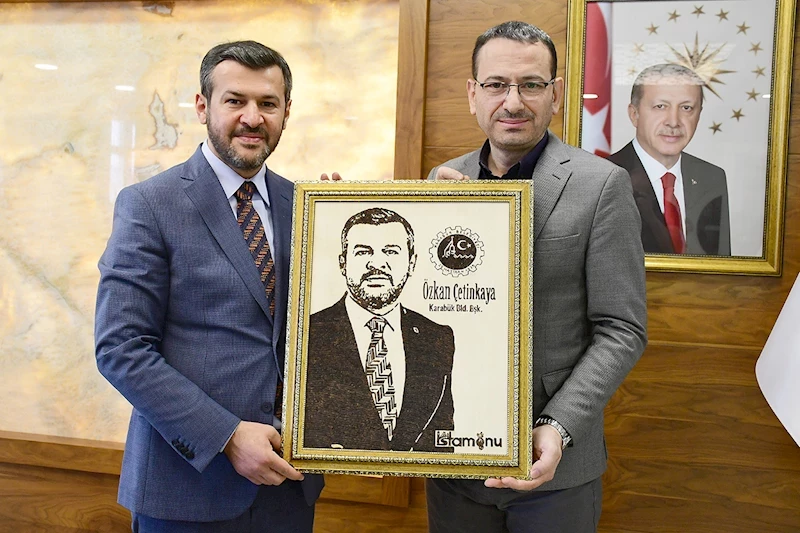 İstamonu Gazetesi Genel Yayın Yönetmeni Karadeniz’den Belediye Başkanımız Özkan Çetinkaya’ya Ziyaret