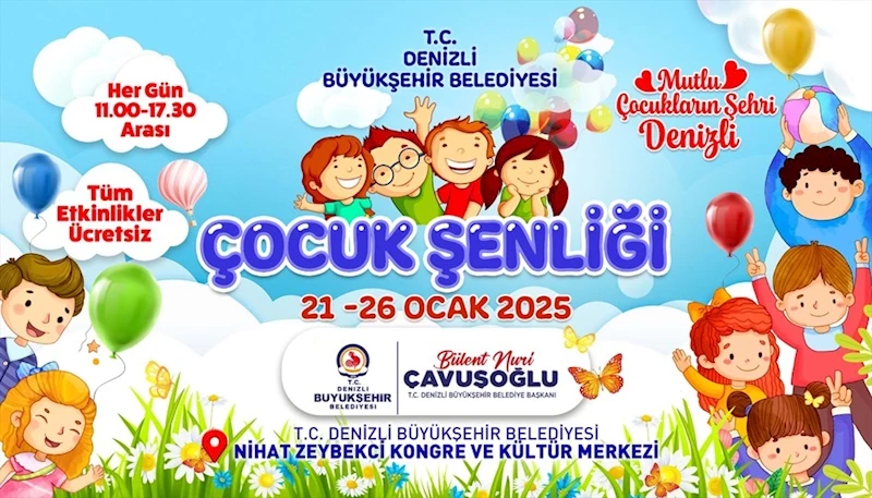 Denizli Büyükşehir’den çocuklara şenlik müjdesi