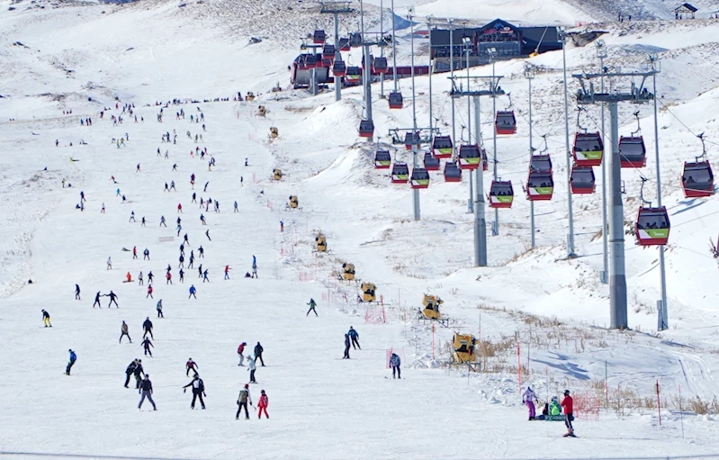 Erciyes Kayak Merkezi, Yeni Yılın İlk Gününde 110 Bin Ziyaretçi Ağırladı