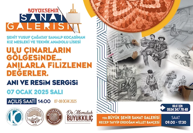 Büyükşehir Sanat Galerisi’nden Kuşakları Sanatla Bir Araya Getirecek Anlamlı Sergi